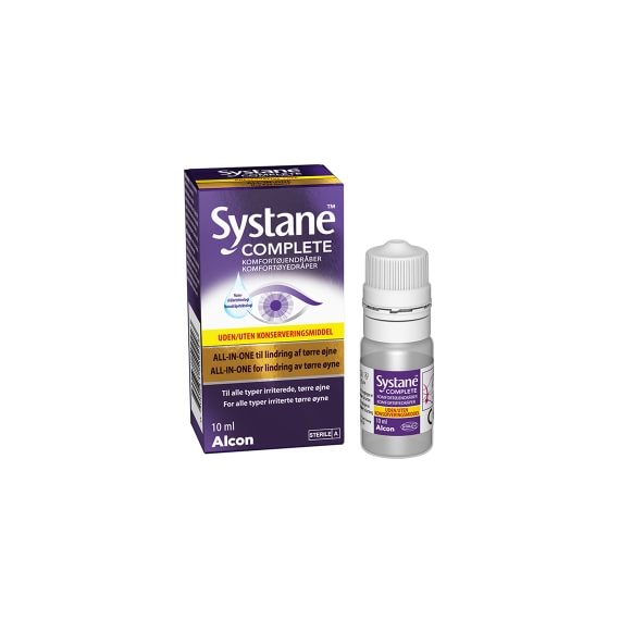 Systane Complete (Uten konserveringsmiddel) Øyedråper 10 ml