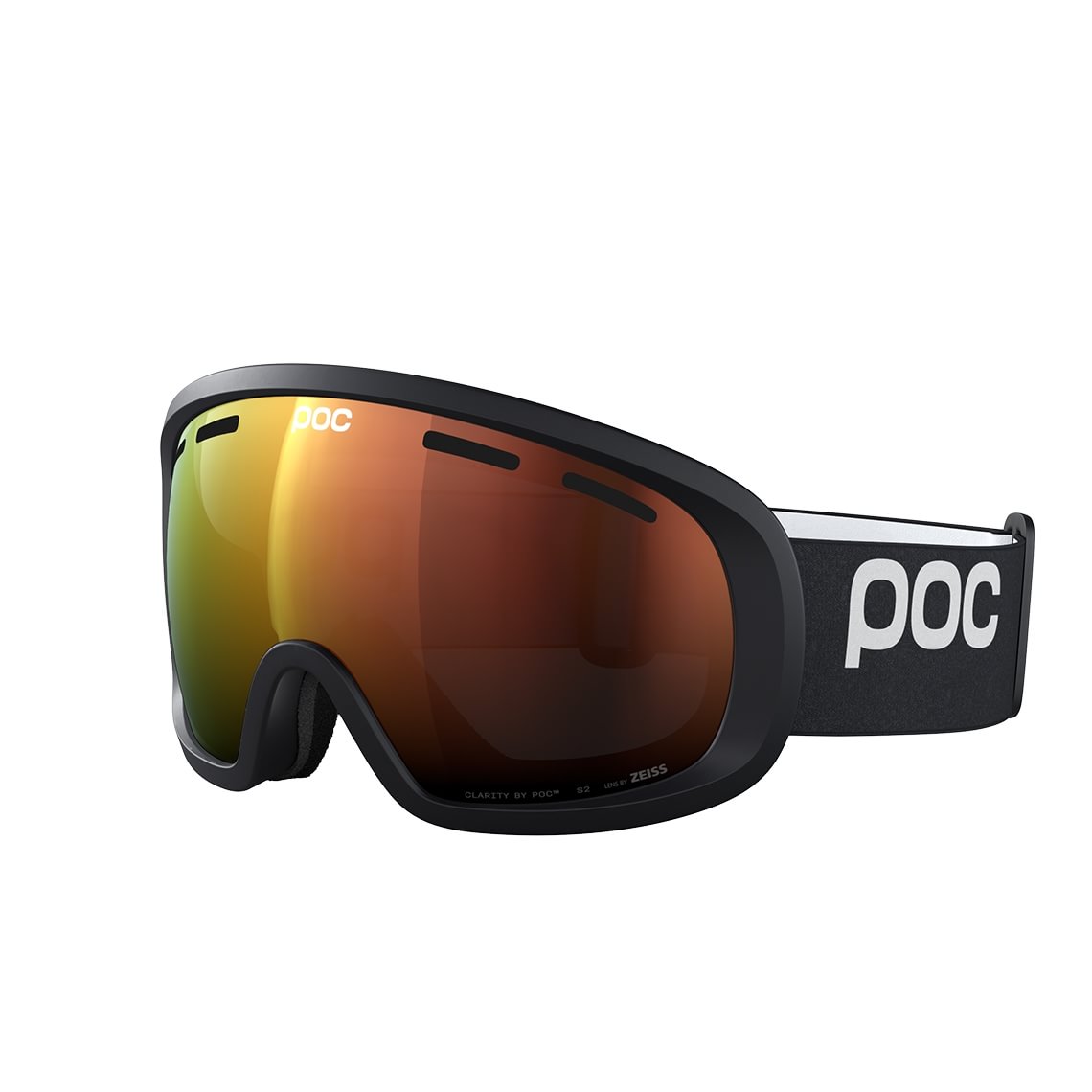 POC Fovea Mid Partly Sunny Orange Uranium Black